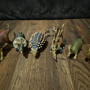 Colorful Dinosaur Figurine Set